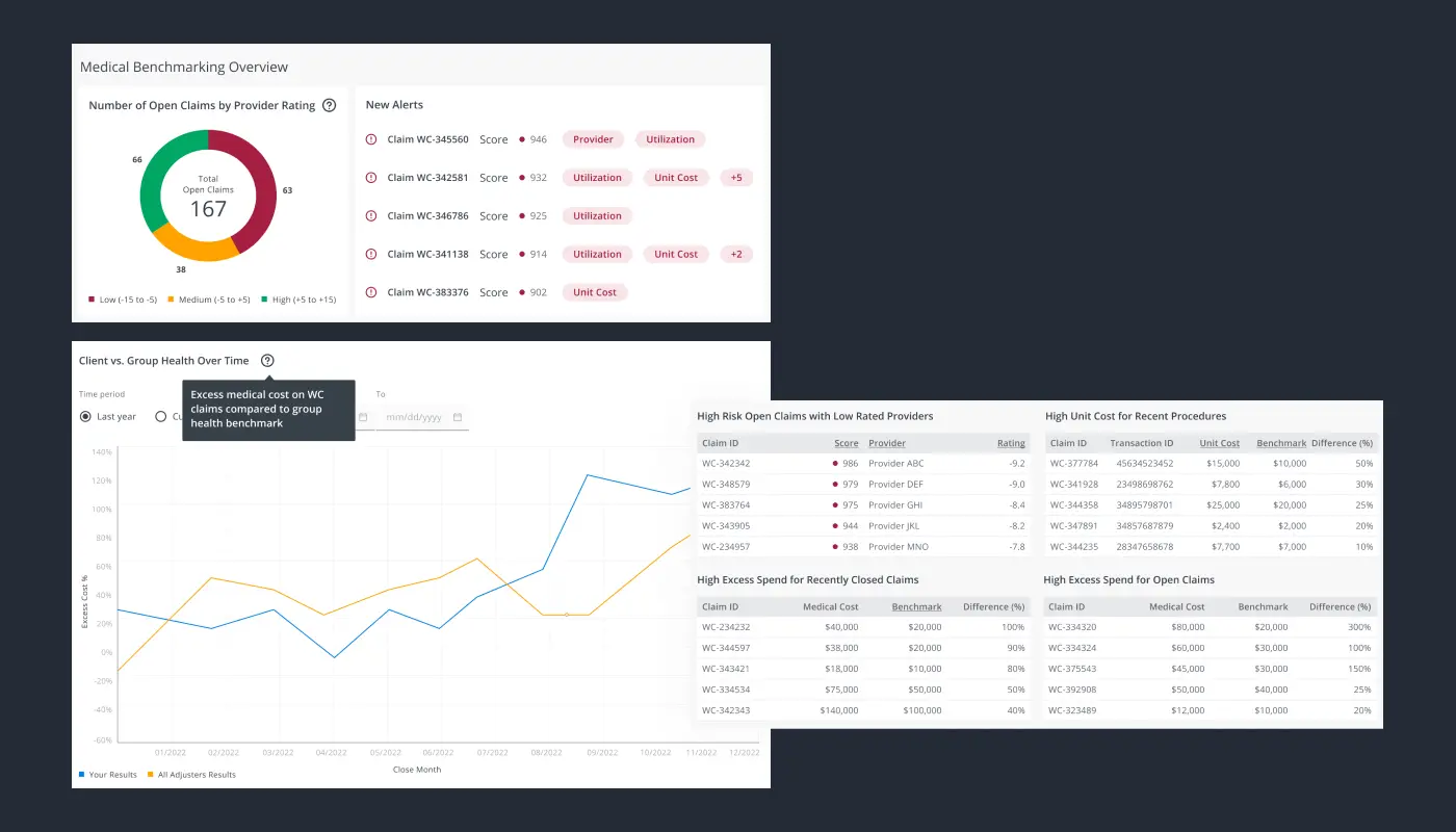 Drill down into a single claim
